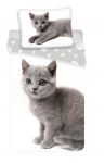 Povlečení fototisk Kočka grey 02 Jerry Fabrics